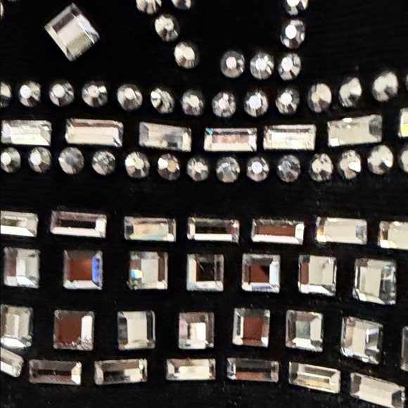 Banjul Black and Silver Patterned Long Sleeve Dress - Picture 9 of 9